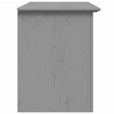 TV-taso 2 laatikolla BODO harmaa 91x43x56 cm täysi mänty