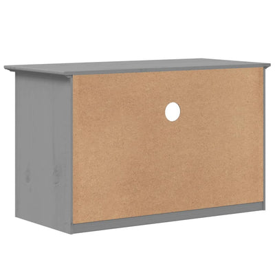 TV-taso 2 laatikolla BODO harmaa 91x43x56 cm täysi mänty