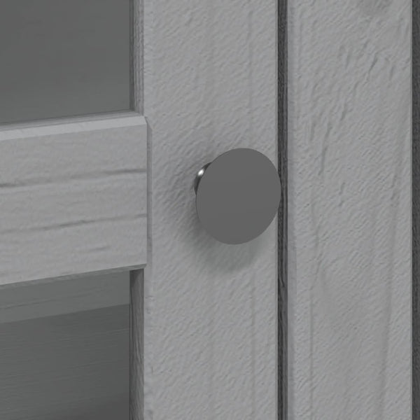 Harmaa vitriinikaappi bodo Columb (mänty)