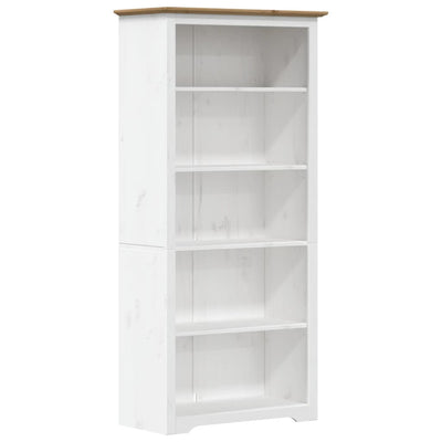 Kirjahylly BODO ruskea 80x38x180 cm täysi mänty 5-kerrosta
