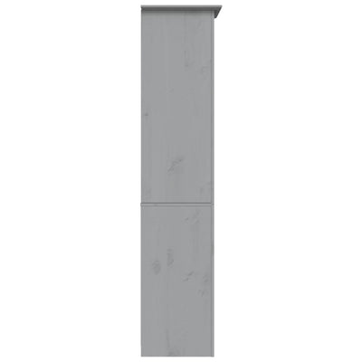 Kirjahylly BODO harmaa 80x38x180 cm täysi mänty 5-kerrosta
