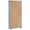 Kirjahylly BODO harmaa 80x38x180 cm täysi mänty 5-kerrosta