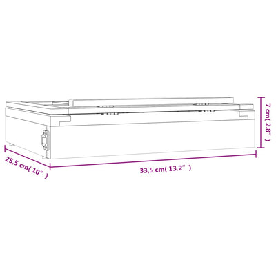 Maalausteline pöydälle laatikolla Arseni 33,5x25,5x7cm (mänty)
