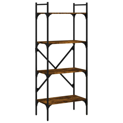 Savutammi kirjahylly Mazit 56x31,5x138,5cm (4 kerrosta, puinen)