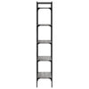 Harmaa kirjahylly Mazit 56x31,5x174cm (5 kerrosta sonoma puinen)