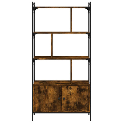 Savutammi kirjahylly ovilla Bolast 76,5x30x154,5cm (puinen)