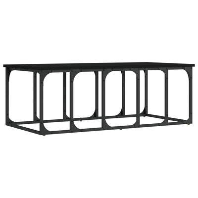 Sohvapöytä musta 100x50x35,5 cm tekninen puu