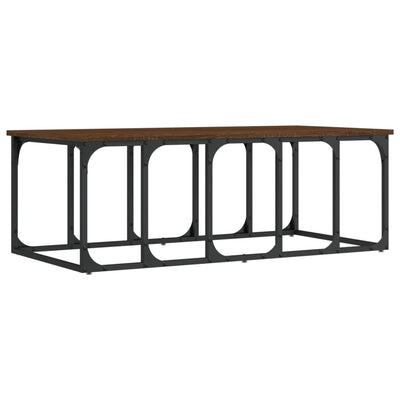 Sohvapöytä ruskea tammi 100x50x35,5 cm tekninen puu