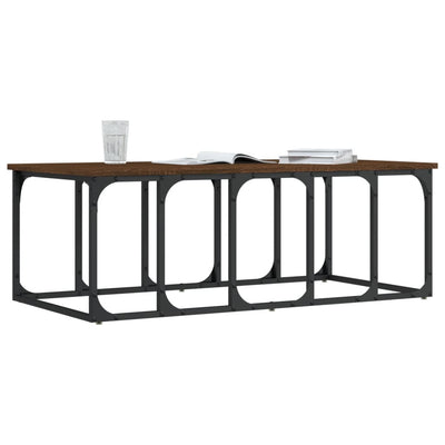 Sohvapöytä ruskea tammi 100x50x35,5 cm tekninen puu