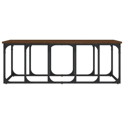 Sohvapöytä ruskea tammi 100x50x35,5 cm tekninen puu