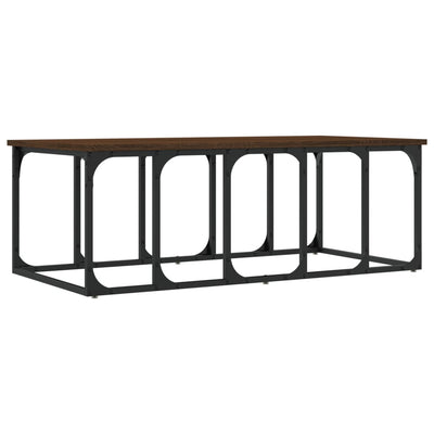 Sohvapöytä ruskea tammi 100x50x35,5 cm tekninen puu