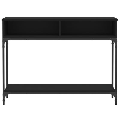 Konsolipöytä musta 100x30,5x75 cm tekninen puu