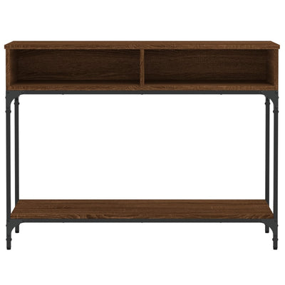 Konsolipöytä ruskea tammi 100x30,5x75 cm tekninen puu