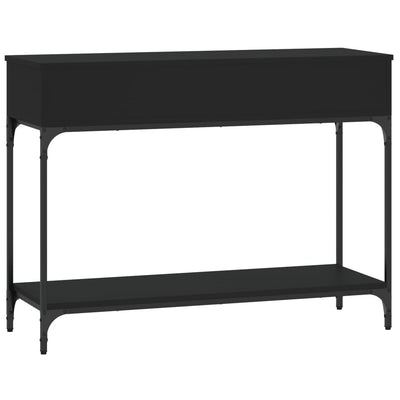 Konsolipöytä musta 100x34,5x75 cm tekninen puu