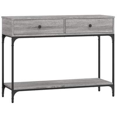 Konsolipöytä harmaa Sonoma 100x34,5x75 cm tekninen puu