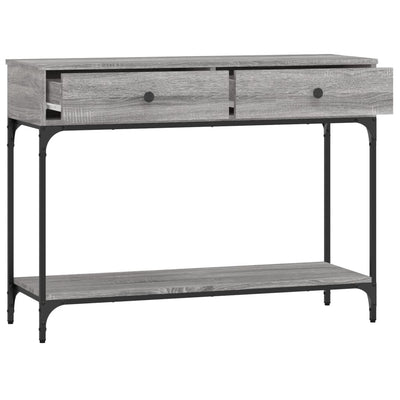 Konsolipöytä harmaa Sonoma 100x34,5x75 cm tekninen puu