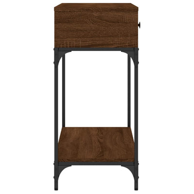 Konsolipöytä ruskea tammi 100x34,5x75 cm tekninen puu
