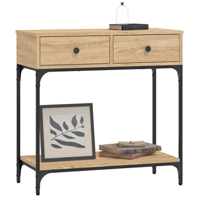 Konsolipöytä Sonoma-tammi 75x34,5x75 cm tekninen puu