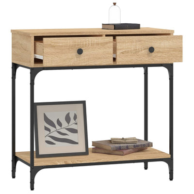 Konsolipöytä Sonoma-tammi 75x34,5x75 cm tekninen puu