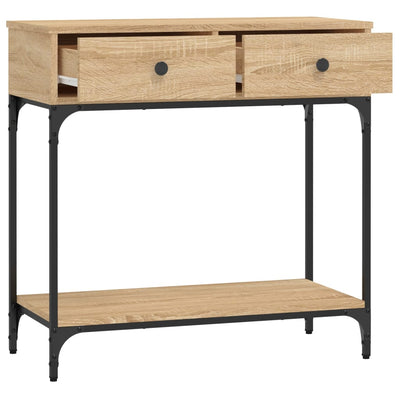 Konsolipöytä Sonoma-tammi 75x34,5x75 cm tekninen puu