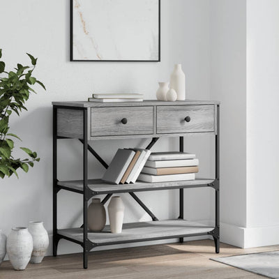 Harmaa konsolipöytä Geta 75x34,5x75cm (puinen)