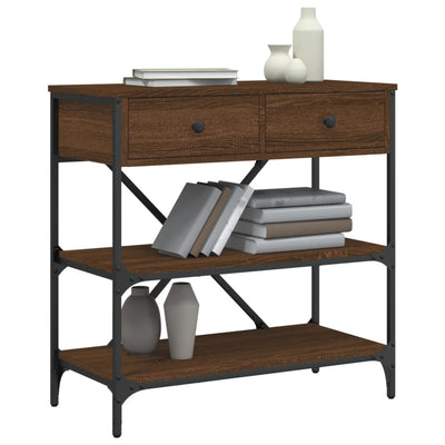 Ruskea tammi konsolipöytä Geta 75x34,5x75cm (puinen)