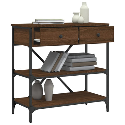 Ruskea tammi konsolipöytä Geta 75x34,5x75cm (puinen)