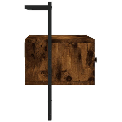 TV-kaappi seinälle savutammi 60,5x30x51 cm tekninen puu