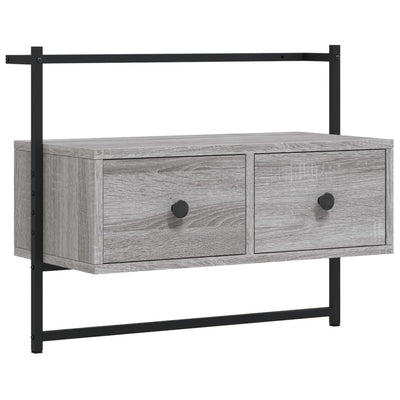 TV-kaappi seinälle harmaa Sonoma 60,5x30x51 cm tekninen puu