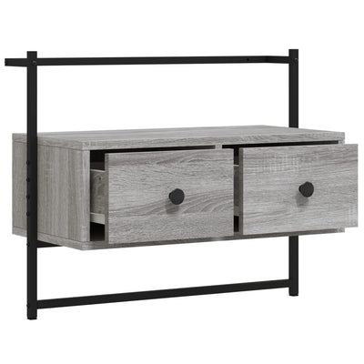TV-kaappi seinälle harmaa Sonoma 60,5x30x51 cm tekninen puu