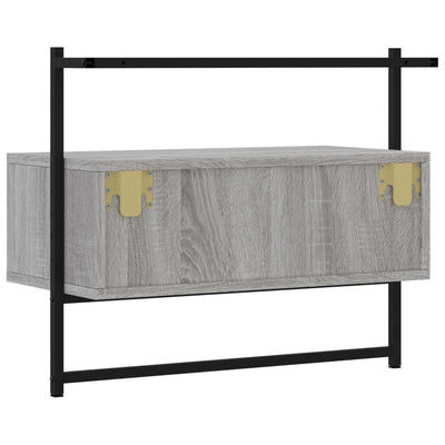 TV-kaappi seinälle harmaa Sonoma 60,5x30x51 cm tekninen puu