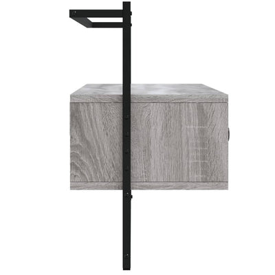TV-kaappi seinälle harmaa Sonoma 100,5x30x51 cm tekninen puu