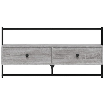 TV-kaappi seinälle harmaa Sonoma 100,5x30x51 cm tekninen puu