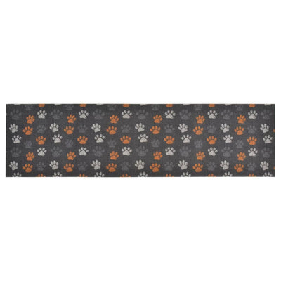 Keittiön pestävä matto tassut 45x150 cm sametti