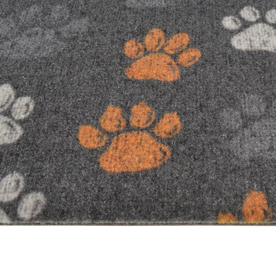 Keittiön pestävä matto tassut 60x300 cm sametti