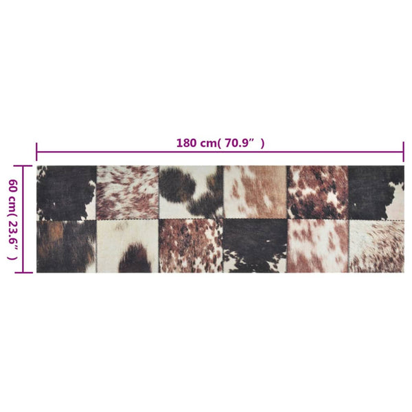 Sametti keittiön pestävä matto Bigan 60x180cm (eläimen nahka)