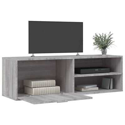 TV-taso harmaa Sonoma 120x34x37 cm lastulevy