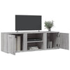 TV-taso harmaa Sonoma 120x34x37 cm lastulevy