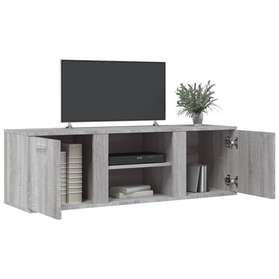 TV-taso harmaa Sonoma 120x34x37 cm lastulevy
