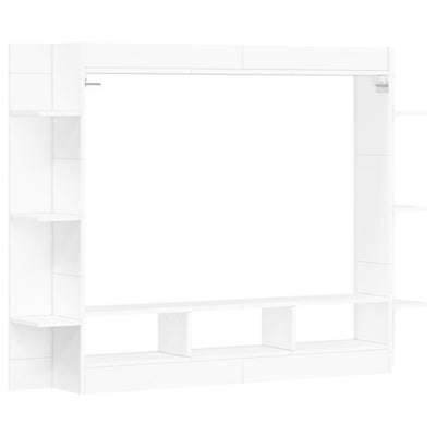 TV-taso valkoinen 152x22x113 cm tekninen puu