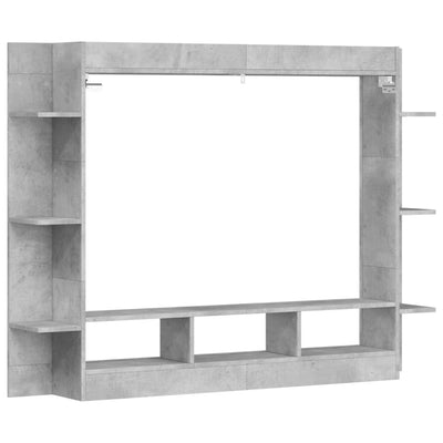 Betoninharmaa tv-taso Ciolea 152x22x113cm (puinen)