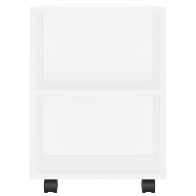 TV-taso valkoinen 102x34,5x43 cm tekninen puu