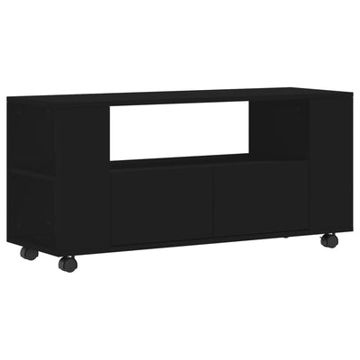 TV-taso musta 102x34,5x43 cm tekninen puu