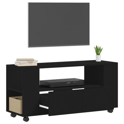 TV-taso musta 102x34,5x43 cm tekninen puu
