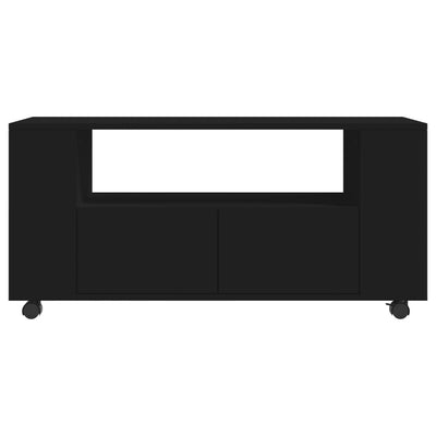 TV-taso musta 102x34,5x43 cm tekninen puu