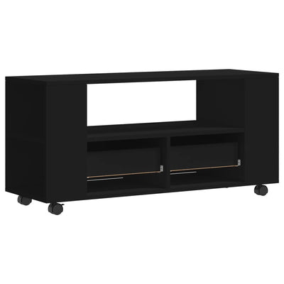 TV-taso musta 102x34,5x43 cm tekninen puu