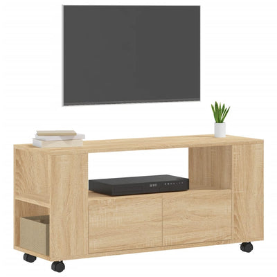 TV-taso Sonoma-tammi 102x34,5x43 cm tekninen puu