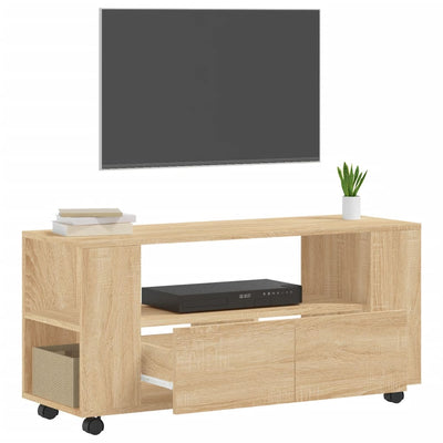TV-taso Sonoma-tammi 102x34,5x43 cm tekninen puu