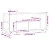TV-taso Sonoma-tammi 102x34,5x43 cm tekninen puu
