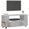 TV-taso betoninharmaa 102x34,5x43 cm tekninen puu